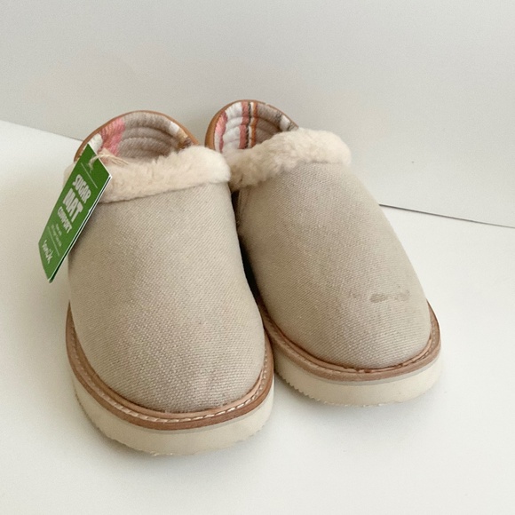 Sanuk Women's Cozy Vibe Low Wool Leather Comfort‎ Slippers 6 NEW w/ Tags No Box - Picture 7 of 16